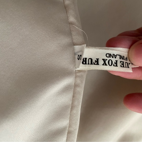 Blue Fox Fur Coat - Picture 5 of 8